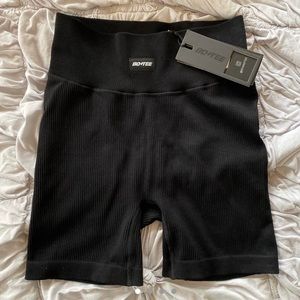 Bo + Tee black biker shorts